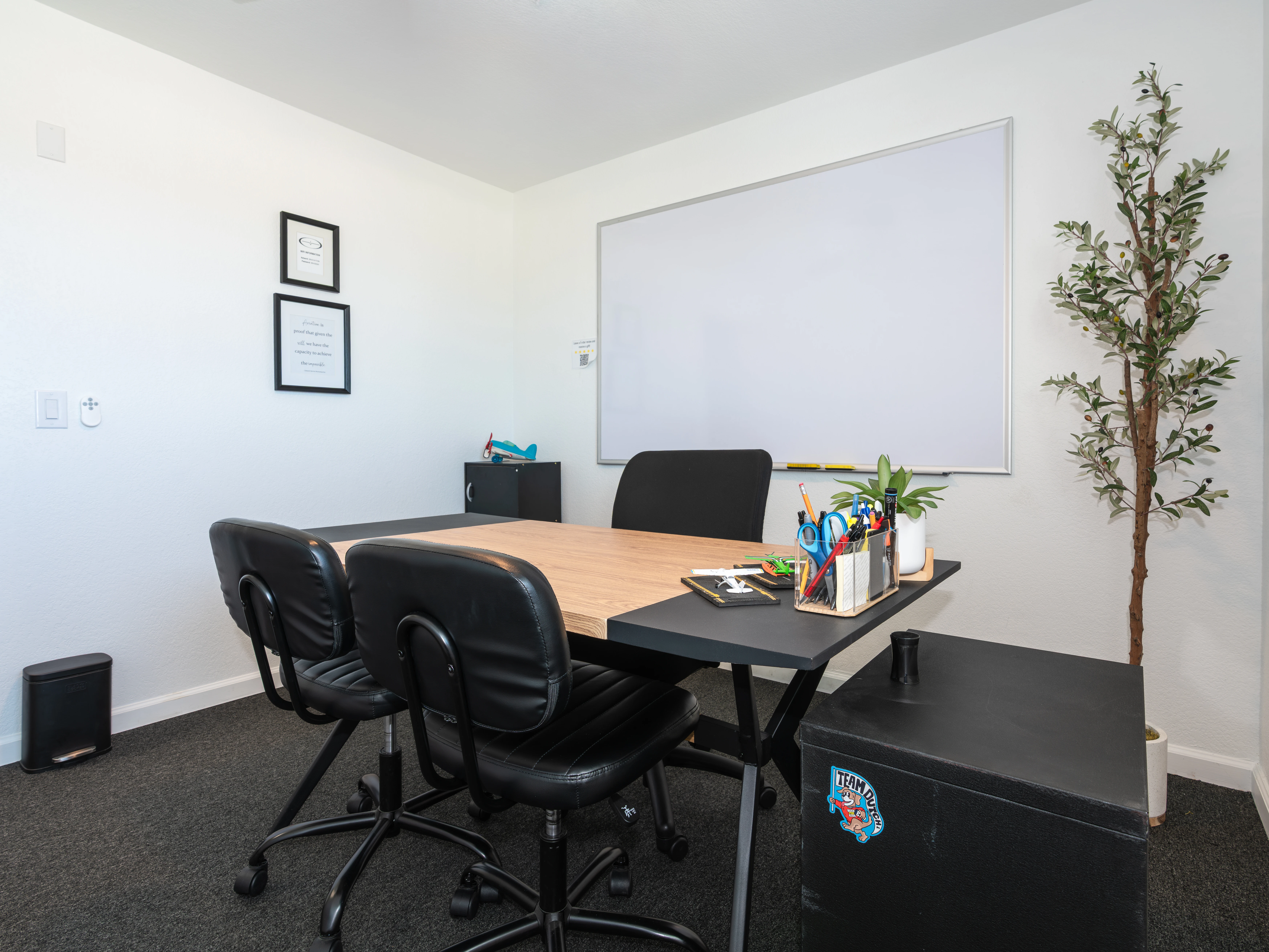 Office view area at MH Aviation at Lancaster, California